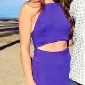 Purple Maxi - High Neck, Cut-out - Free People (Worn Once, Like New)